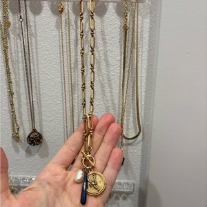 J. Crew Gold Necklace with Charms